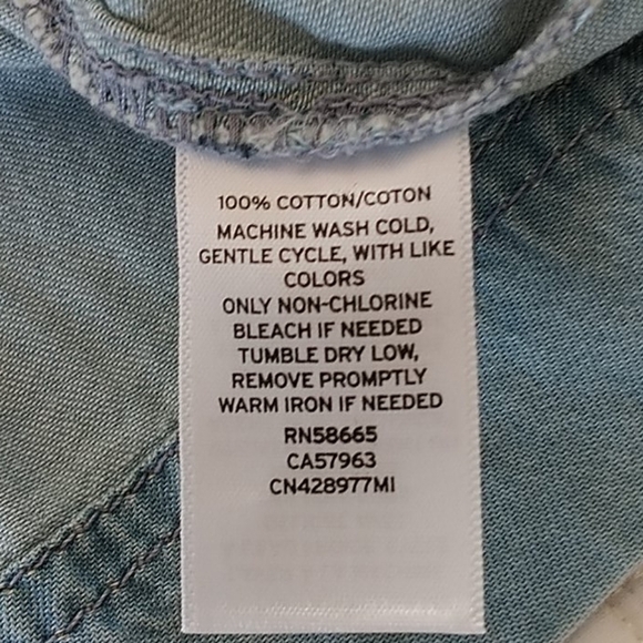 Caslon, Nordstrom Rack, Medium Light Wash Top, XS - Picture 8 of 9